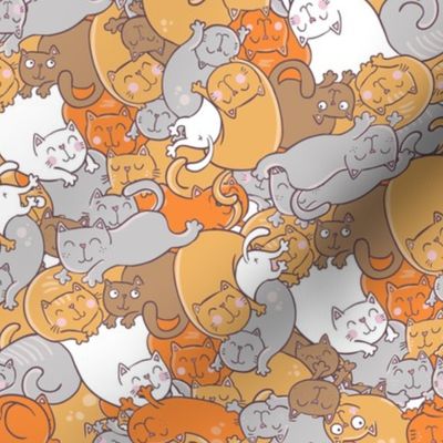 Pattern with cats