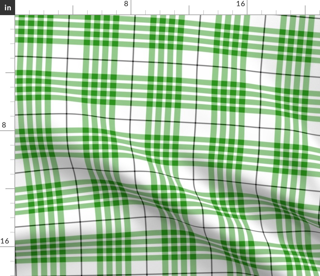 Buchanan dress green tartan, 4"