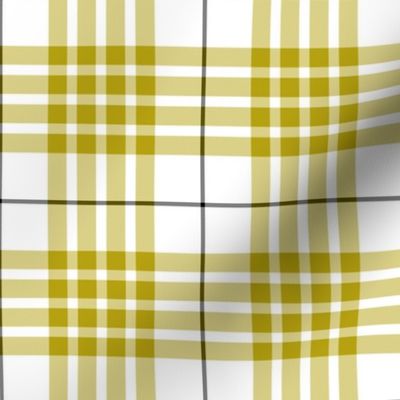 Buchanan dress yellow tartan, 4"