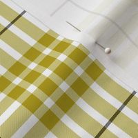 Buchanan dress yellow tartan, 4"