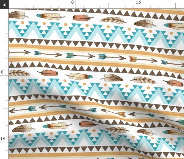 Southwest Feathers And Arrows Spoonflower 