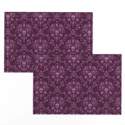 Orchid and Plum Skull Damask