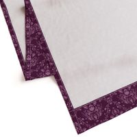 Orchid and Plum Skull Damask