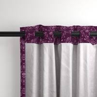 Orchid and Plum Skull Damask