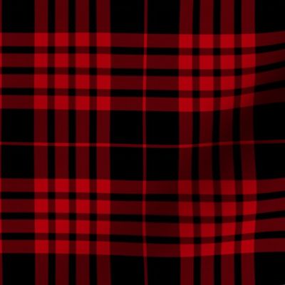 Cameron black and red tartan variant,  4" 