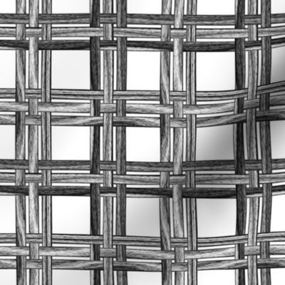 Wicker Weave ~ Black and White  