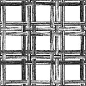 Wicker Weave ~ Black and White  