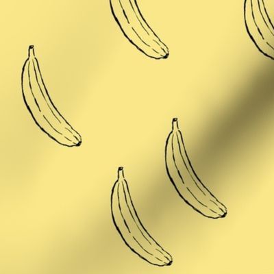 Bananas Yellow and Black Random Layout