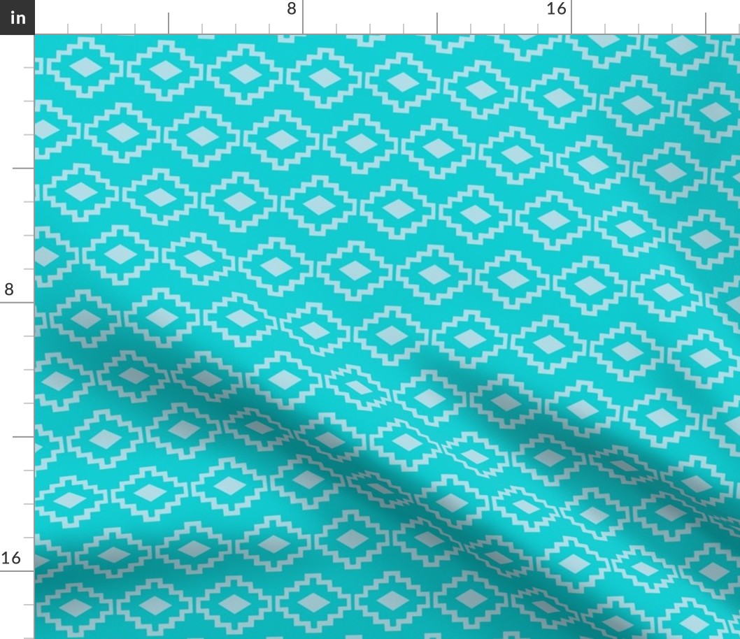 Teal Geometric