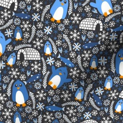 Penguin Wonderland (Dark Blue)