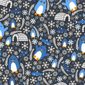 Penguin Wonderland (Dark Blue)