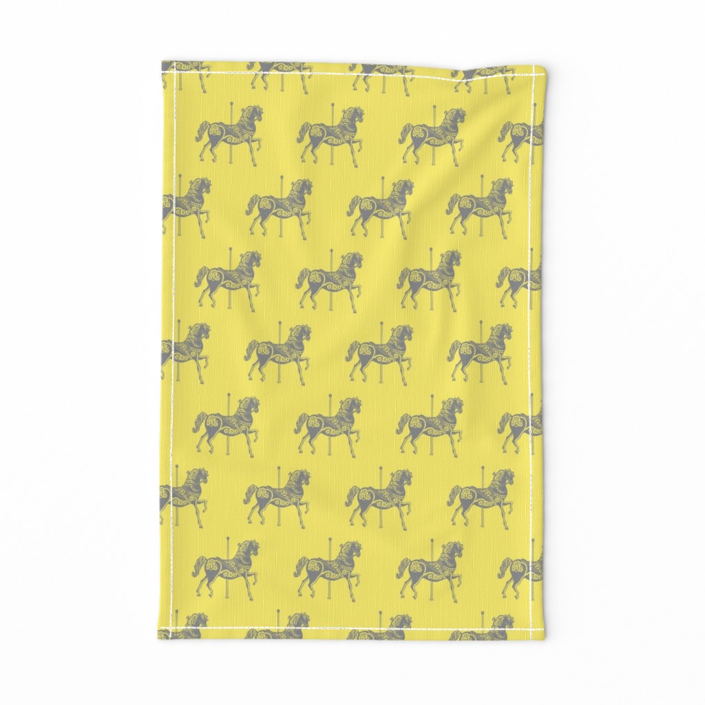 Carousel Horse in Miniature Mellow Yellow-ch