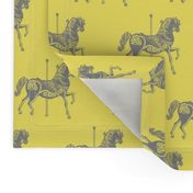 Carousel Horse in Miniature Mellow Yellow-ch