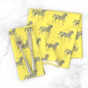 Carousel Horse in Miniature Mellow Yellow-ch