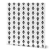 chevron triangle // plus sign nursery black and white cross triangle nursery kids