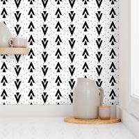 chevron triangle // plus sign nursery black and white cross triangle nursery kids