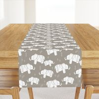 Origami Elephant - Taupe by Andrea Lauren