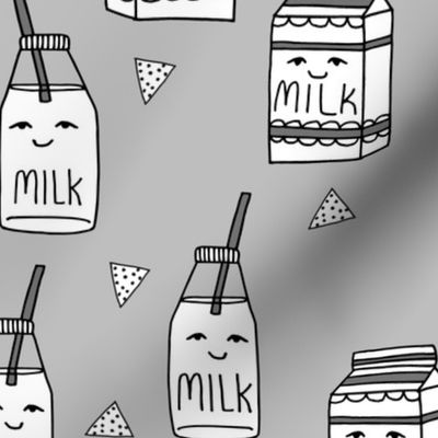 milk // grey kids food trendy milk jug pattern