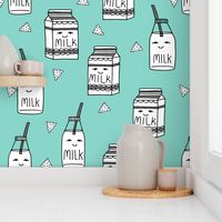 milk // mint kids milk milk jug food illustration