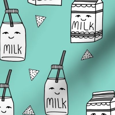 milk // mint kids milk milk jug food illustration