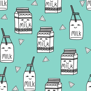 milk // mint kids milk milk jug food illustration