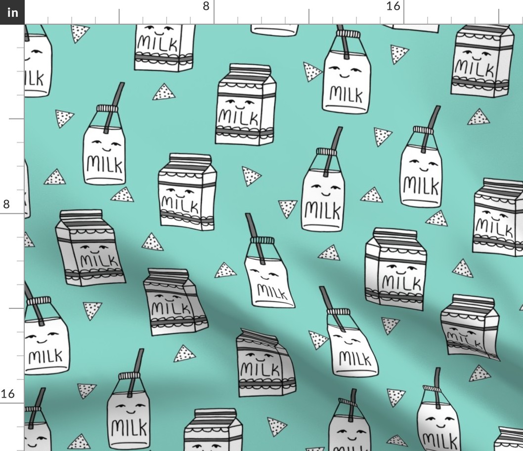 milk // mint kids milk milk jug food illustration