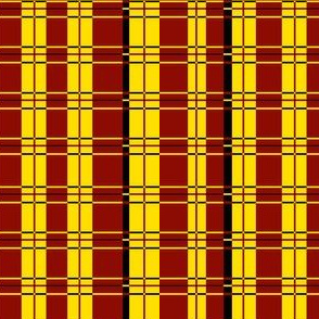 Plaid: Yellow, red and black