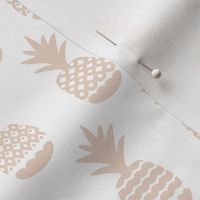 Soft ananas gender neutral beige soft pastel geometric pineapple fruit summer beach theme illustration pattern