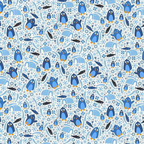 Penguin Wonderland (Blue)