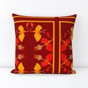 fire dragons pillow