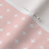 mod baby » tiny crosses on coral light