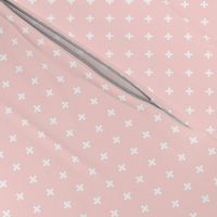 mod baby » tiny crosses on coral light