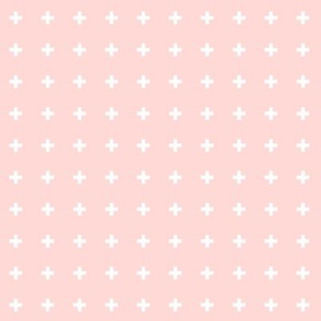 mod baby » tiny crosses on coral light