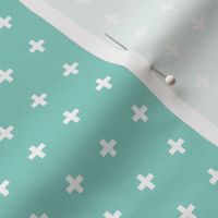 mod baby » tiny crosses on mint