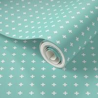 mod baby » tiny crosses on mint