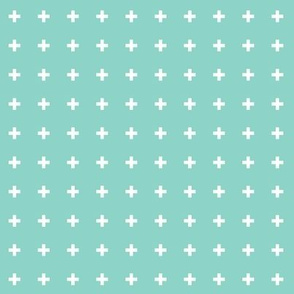 mod baby » tiny crosses on mint