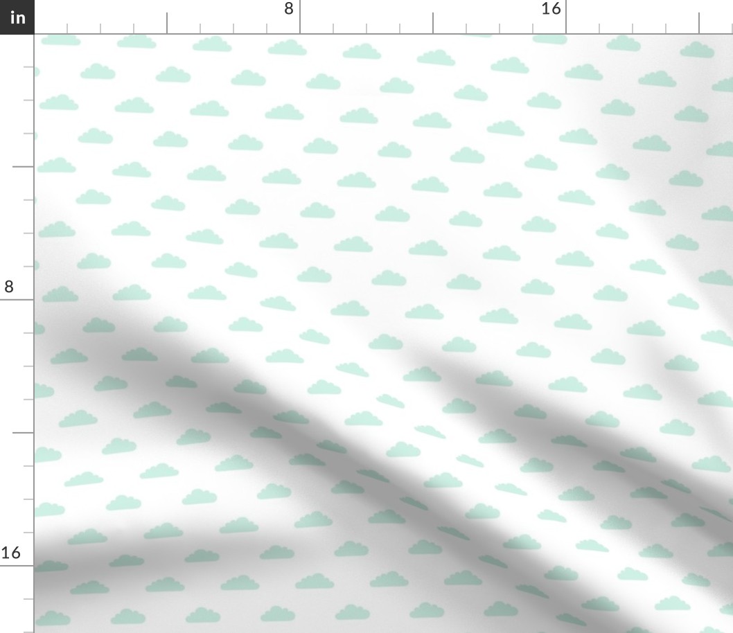 mod baby » tiny clouds mint light