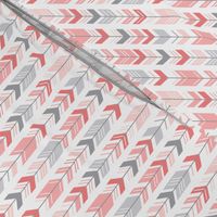 mod baby » herringbone arrows coral