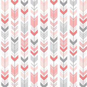 mod baby » herringbone arrows coral