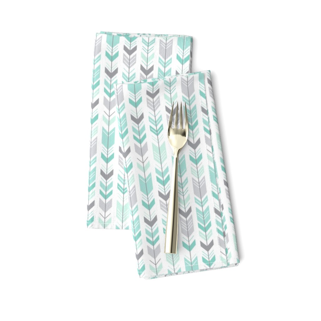 mod baby » herringbone arrows mint