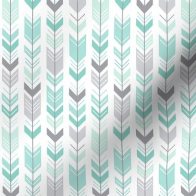 mod baby » herringbone arrows mint