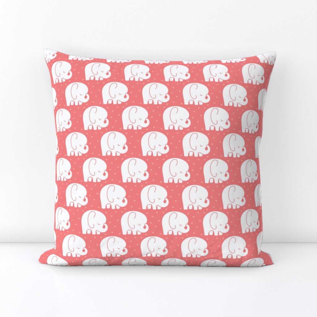 mod baby » sleepy elephants coral