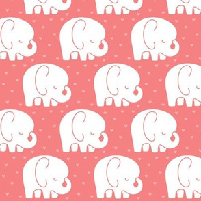 mod baby » sleepy elephants coral