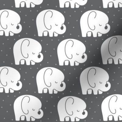 mod baby » sleepy elephants grey