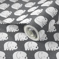 mod baby » sleepy elephants grey