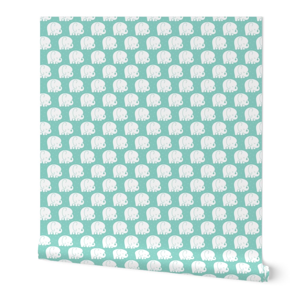 mod baby » sleepy elephants mint