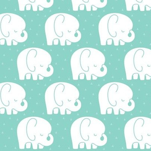 mod baby » sleepy elephants mint
