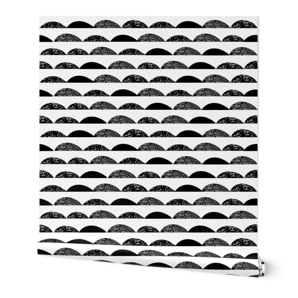 scallops // scallop black and white scallop kids nursery sweet kids nursery