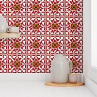 Medieval Tile ~ Turkey Red  