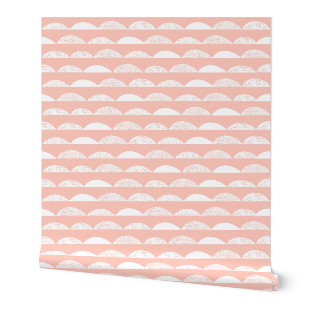 scallops // pale pink scallop baby nursery kids cute girls baby girl